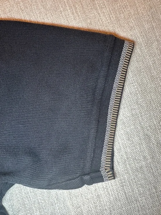 Vintage Harley-Davidson Black Knit Polo Shirt - Size Large - 100% Combed Cotton - Picture 12 of 13